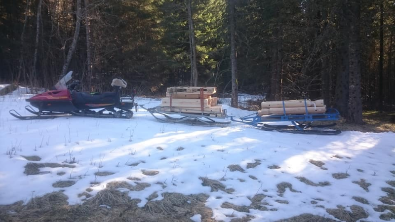 Godt i gang med Gapahuken på Pilgrimsleden